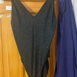Sparkly stretchy body suit